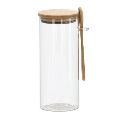 Chomik Скляна банка 1 л з дерев'яною кришкою і ложкою, DUC0833 - Home Club