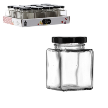Chomik Банка 100 мл квадратная с металлической крышкой, ACE1793 - Home Club