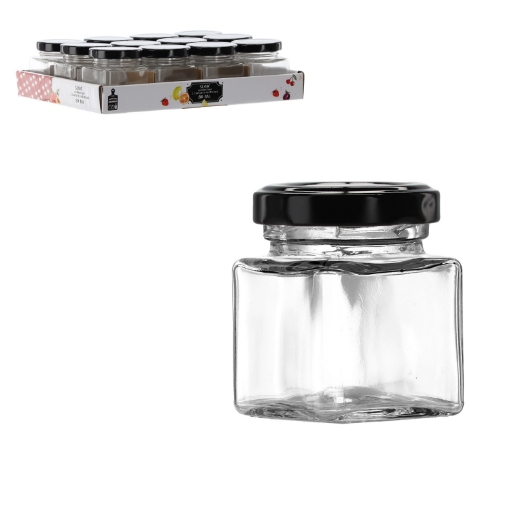Chomik Банка 80 Мл Квадратна З Металевою Кришкою, ACE1809 - Home Club