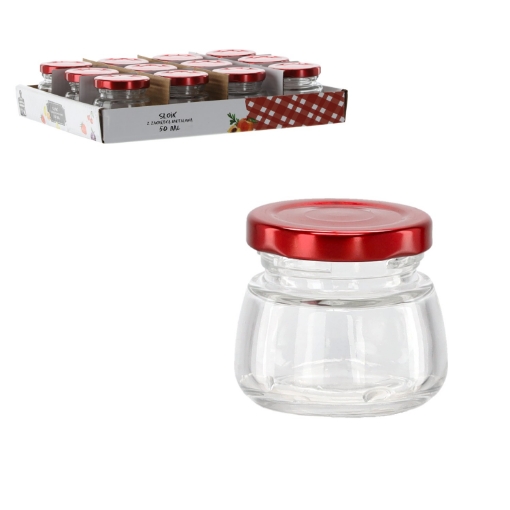 Chomik Банка 50 Мл З Червоною Металевим Кришкою, BUS2417 - Home Club