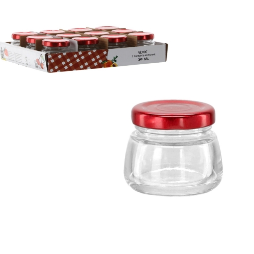 Chomik Банка 30 Мл З Червоною Металевим Кришкою, BUS2424 - Home Club