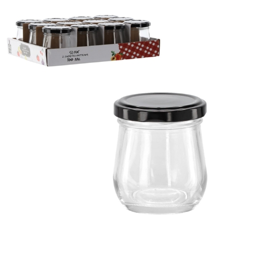 Chomik Банка объемом 100 мл с черной металлической крышкой, BUS2448 - Home Club