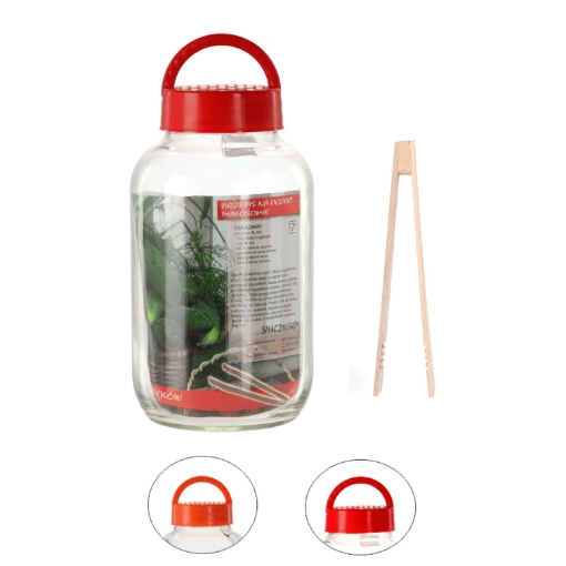 Chomik Склянка 4 Л (4,250) + Кришка З Пластику + Рецепт/Щипці,, CHOM4250 - Home Club