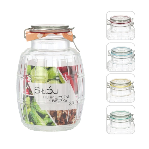 Chomik Герметичная Банка 2,8 Л - Бочка, SIP0915 - Home Club