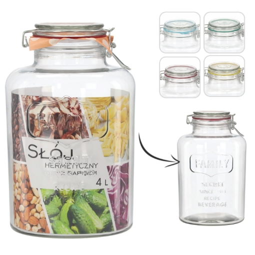 Chomik Герметическая Банка 4 Литра С Надписю «Семья», SIP1011 - Home Club