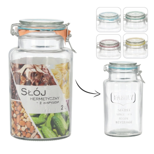 Chomik Герметичная банка объемом 2 литра с надписью «Family», SIP1028 - Home Club