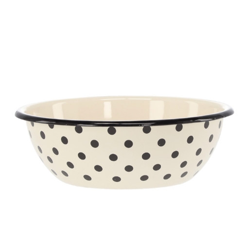 Chomik Эмалированная Миска 1,5 Л 20 См Белая В Пункты, EMA3202 - Home Club