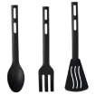 Chomik Набор из 3 предметов кухонных приборов: вилка, ложка и лопатка., OKY0032 - Home Club, изображение 2