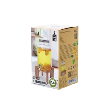 Chomik Банка с краном 5,5 л с деревянной подставкой, SIP7972 - Home Club