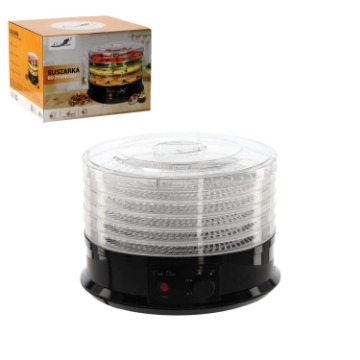 Chomik 5-уровневая сушилка для продуктов питания, мощность 250 Вт, диаметр 32 см, с механизмом, BIL2714 - Home Club