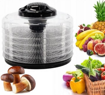 Chomik Сушилька Для Продуктів 5-Рівнова 350 Вт, Діаметр 32 См, BIL2721 - Home Club