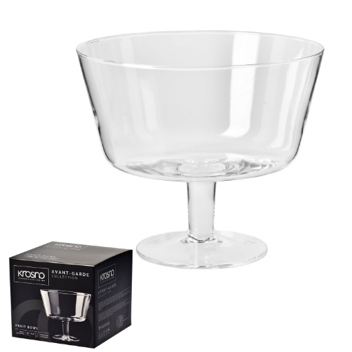 Krosno Стеклянная тарелка на ножке Avant Garde, KRO5188 - Home Club