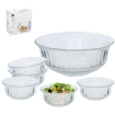 Chomik Кпл. 7 Скляних Салатних Мисок (1 x 20 См + 6 X 11,6 См) Cosenza, IND5419 - Home Club