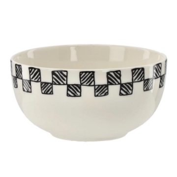 Chomik Порцелянова Миска 550 Мл «Чорно-Біла», NAN7384 - Home Club