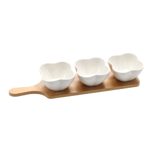 Chomik Kpl.3 Порцелянові Чашки Конічина 9 x 9 x 4 См, CAI0695 - Home Club