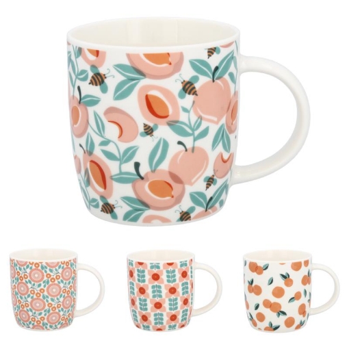 Chomik Фарфоровая Чашка 365 Мл, Разнообразные Дизайны, LIL6202 - Home Club