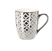 Chomik Фарфоровая Чашка Серебряно-Белая 340 Мл, Различные Дизайны, LIL6219 - Home Club, изображение 3