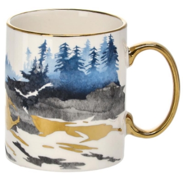 Chomik Фарфоровая Чашка 435 Мл Горы Микс Дизайнов, LIL7970 - Home Club