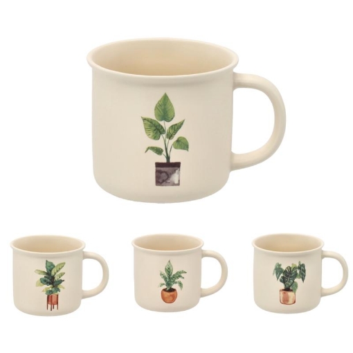 Chomik Фарфоровая Чашка 355 Мл Растение В Горшке, Различные Дизайны, LIL7987 - Home Club