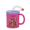 Chomik Пластиковый стакан объемом 210 мл соломинкой, MER8551 - Home Club, изображение 2