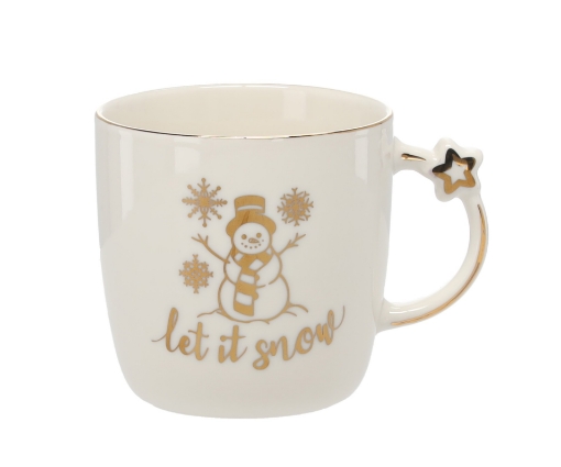 Chomik Фарфоровая Чашка 360 Мл С Различными Рождественскими Узорами, LIL6002 - Home Club