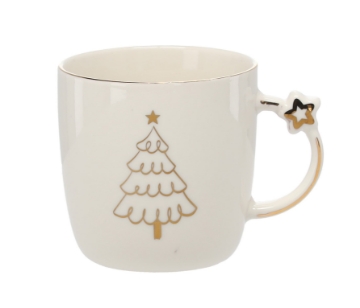 Chomik Фарфоровая Чашка 360 Мл С Различными Рождественскими Узорами, LIL6002 - Home Club