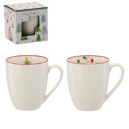 Chomik Фарфоровая Чашка 400 Мл С Различными Рождественскими Узорами, LIL1841 - Home Club