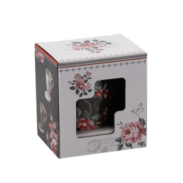 Chomik Фарфоровый Кубок С Заварником И Крышкой 340 Мл, С Комбинацией Цветных Узоров, LIL1889 - Home Club