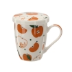 Chomik Фарфоровый Кубок С Заварником И Крышкой 340 Мл, С Разнообразными Фруктовыми Узорами, LIL1896 - Home Club, изображение 4