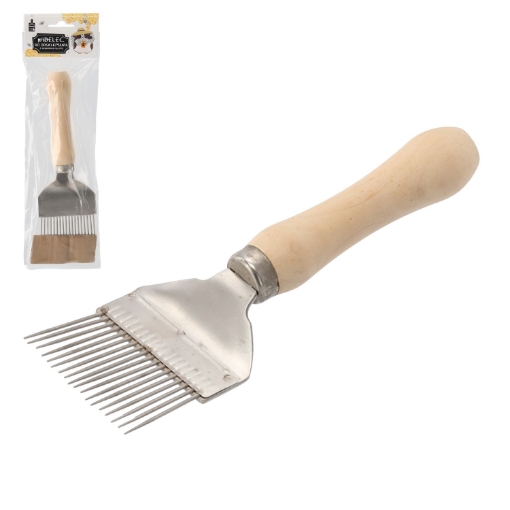 Chomik Вилка для снятия кожицы с деревянной ручкой 20 x 6,5 см, BEE4049 - Home Club