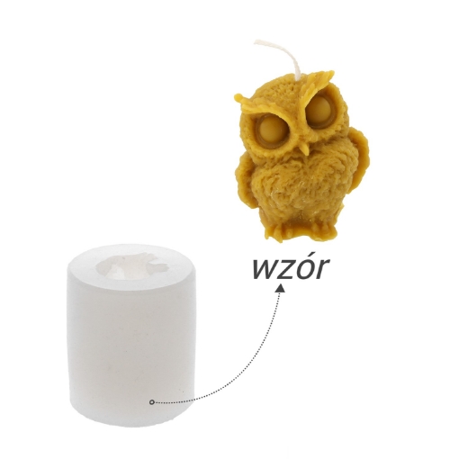 Chomik Силіконова Форма Для Свічок Сова, BEE2618 - Home Club