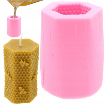 Chomik Силиконовая форма для свечей «Медовый сот с пчелой», BEE2816 - Home Club