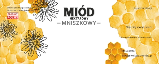 Chomik 100 этикеток «Мед нектарный одуванчиковый» 154 x 60 мм, BEE8184 - Home Club