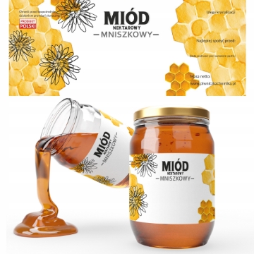 Chomik 100 этикеток «Мед нектарный одуванчиковый» 154 x 60 мм, BEE8184 - Home Club