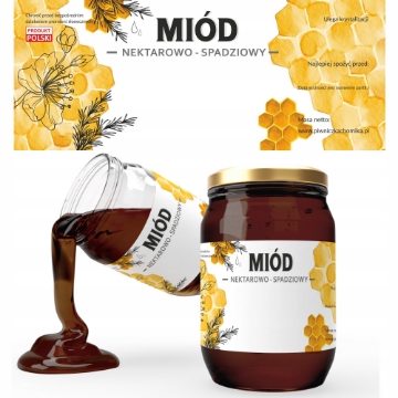 Chomik 100 этикеток для меда нектарно-падевого 154 x 60 мм, BEE8214 - Home Club