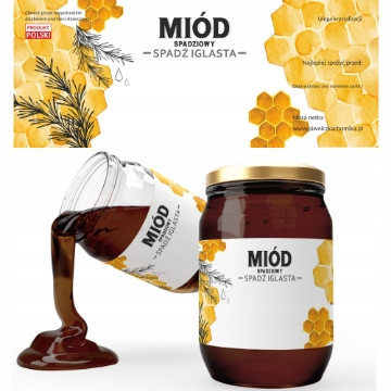 Chomik 100 этикеток «Мед роевой» — «Рой хвойный» 154 x 60 мм, BEE8221 - Home Club