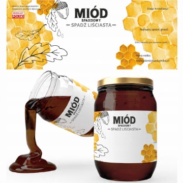 Chomik 100 этикеток «Мед роевой» — «Листовой рой» 154 x 60 мм, BEE8238 - Home Club