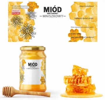 Chomik 100 этикеток «Мед нектарный одуванчиковый» 116 x 50 мм, BEE8269 - Home Club