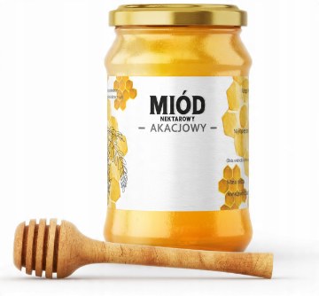 Chomik Kpl. 100 Етикеток Мед Нектаровий Акацієвий 116 x 50 Мм, BEE8276 - Home Club