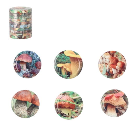 Chomik Kpl. 10 Крышек Fi 66 Грибы Микс /091/, CAPL66KPL091 - Home Club
