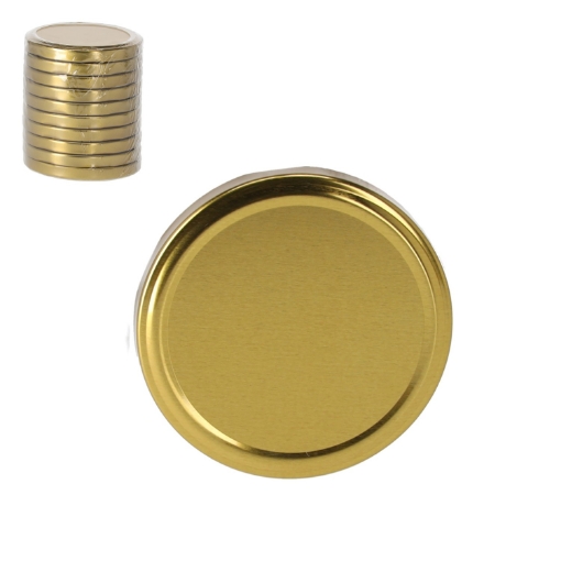 Chomik Kpl. 10 Крышек Fi 82 Золотые, CAPL82KPLZŁ - Home Club
