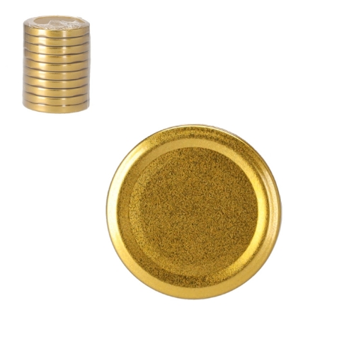 Chomik Кпл. 10 Крышек Fi 66 Золотых, CAPL66KPLZŁ - Home Club