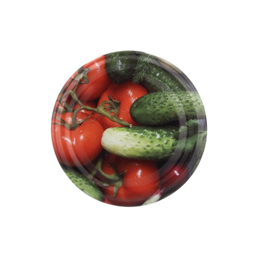 Chomik Kpl. 10 Кришок Fi 66 Огірок З Помідором /6623/, CAPKPL66OGO - Home Club