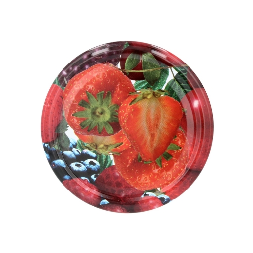 Chomik Kpl. 10 Крышки Fi 82 Клубника /3643/ 3648/, CAPKPL82TRUS - Home Club