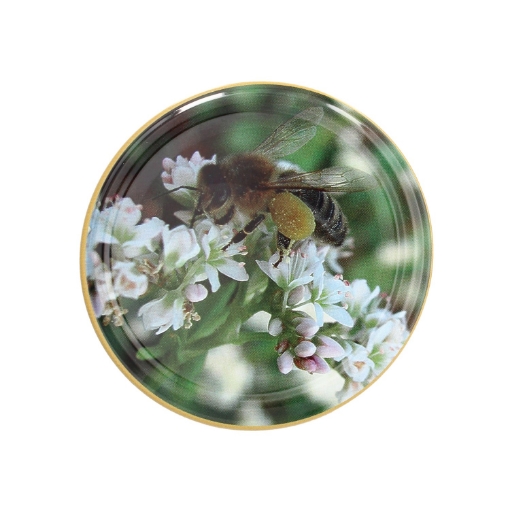 Chomik Kpl. 10 Крышек Fi 82 Пчела На Цветах /Гречка 15/ B18, CAPKPL82GRYKA15 - Home Club