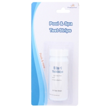 Chomik Тестер для бассейна в полосках 2 в 1: ph, щелочность (50 полосок), LAR2771 - Home Club