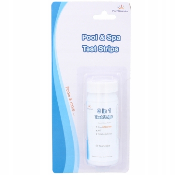 Chomik Тестер Для Бассейна В Тест-Лентах 3 В 1: Свободный Хлор, Ph, Щелочность (50 Лент), LAR2788 - Home Club