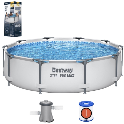 Chomik Басейн З Рамою 305 X 76 См (Басейн, Фільтруюча Помпа), BES56408 - Home Club