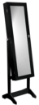 Chomik Шафа Для Біжутерії З Дзеркалом Чорна 41,5 x 36,5 x 147 см, PHO8058 - Home Club, зображення 2