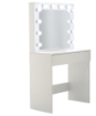 Chomik Тоалетна Стілець Для Макіяжу Біла З Освітленням 80 x 40 x 140 См, PHO9452 - Home Club, зображення 10